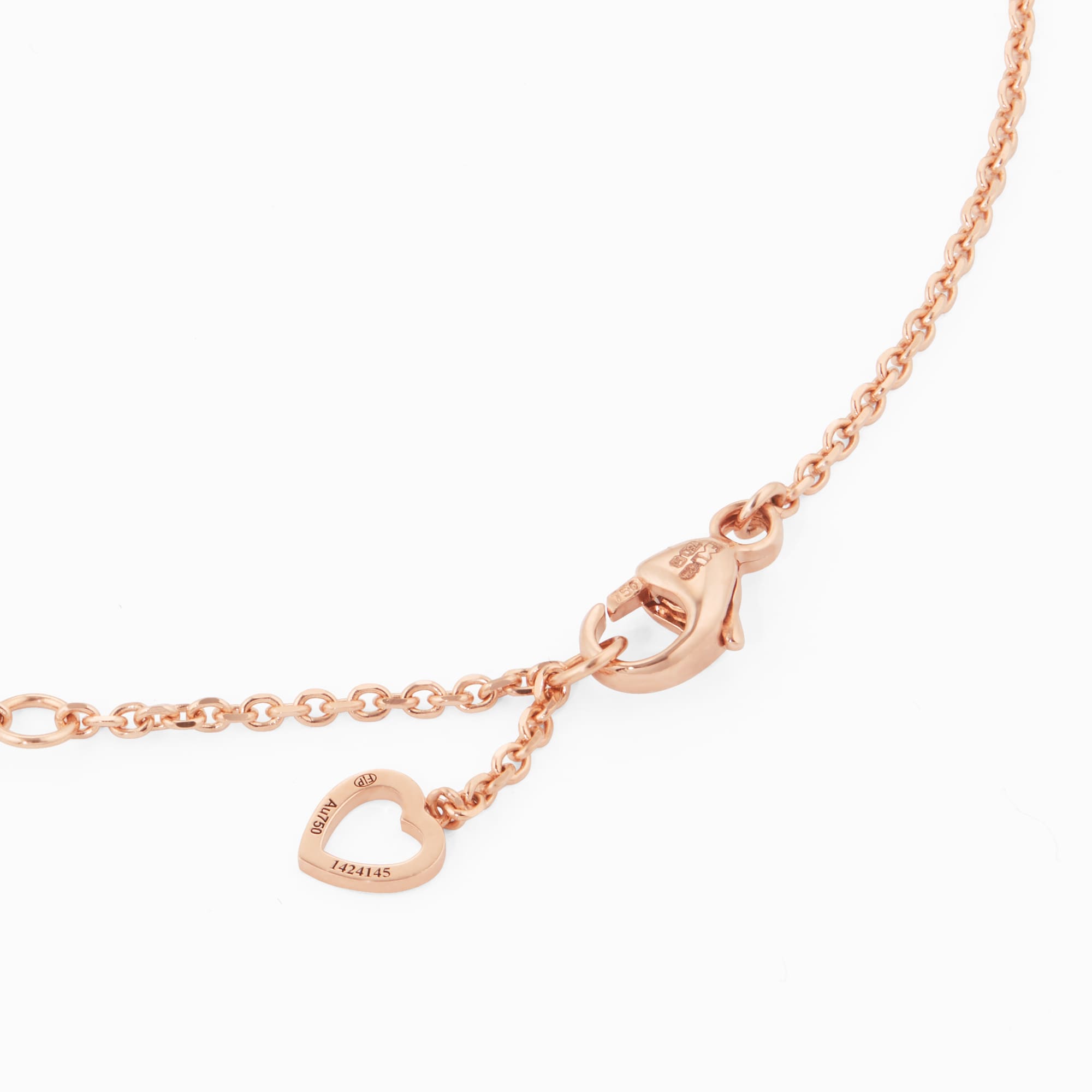 Fred Pretty Woman 18ct Rose Gold 0.03ct Diamond Necklace Fred Pretty Woman 18ct Rose Gold 0.03ct Diamond Necklace