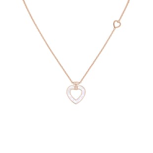 Fred Pretty Woman 18ct Rose Gold Mother of Pearl & Malachite Necklace