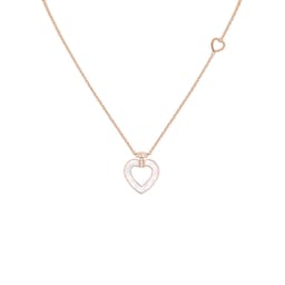 37080324 - Pretty Woman 18ct Rose Gold Mother of Pearl & Malachite Necklace