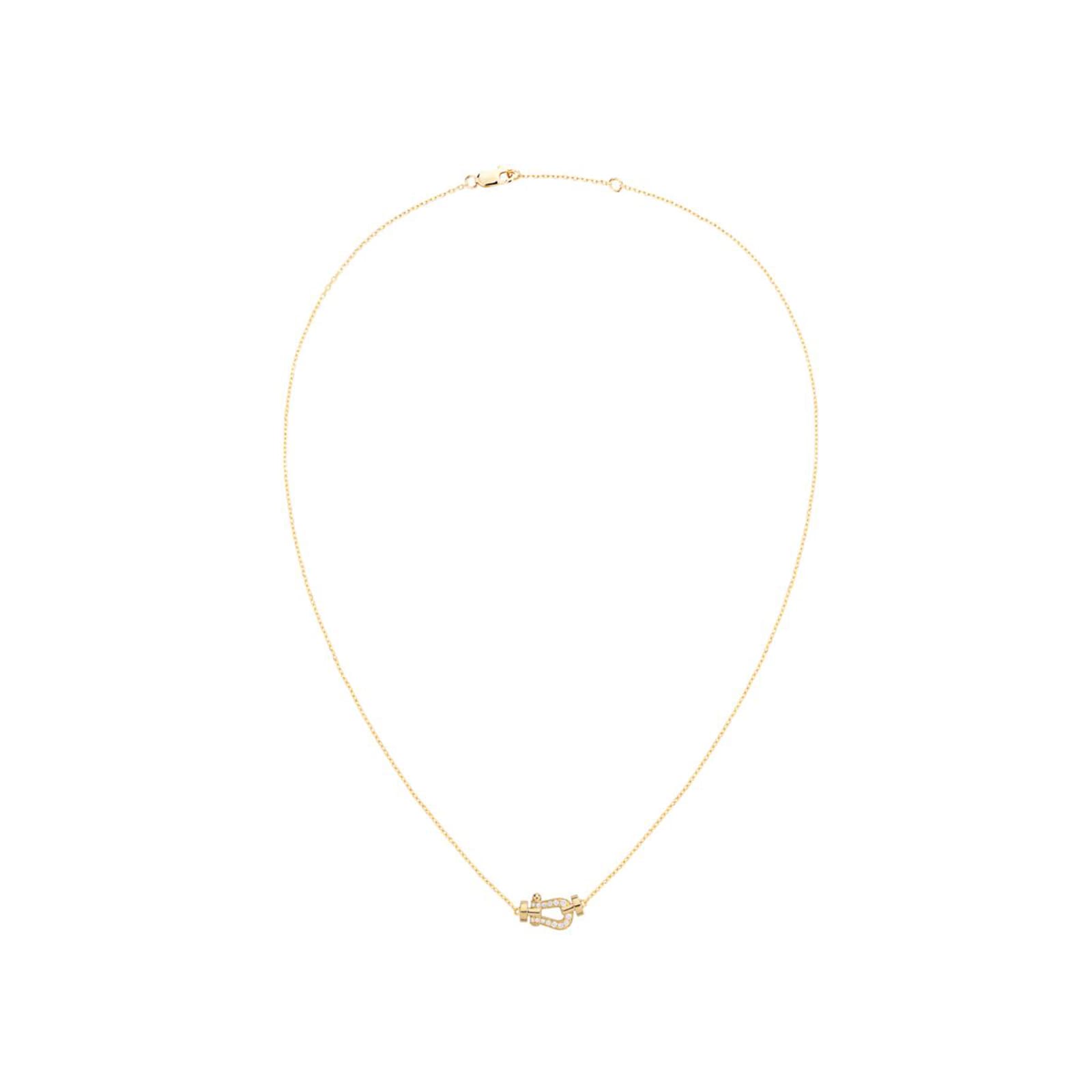 Fred Force 10 18ct Yellow Gold 0.06ct Diamond Necklace Fred Force 10 18ct Yellow Gold 0.06ct Diamond Necklace