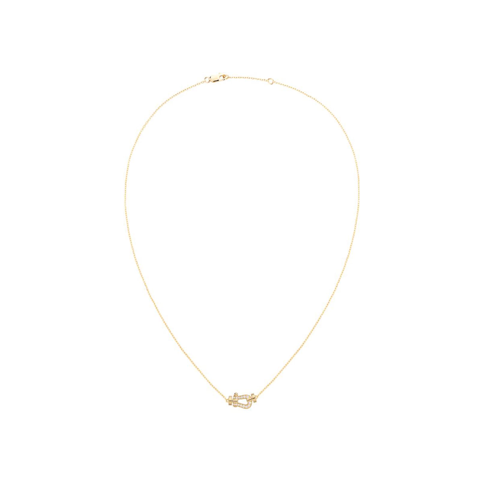 Fred Force 10 18ct Yellow Gold 0.06ct Diamond Necklace