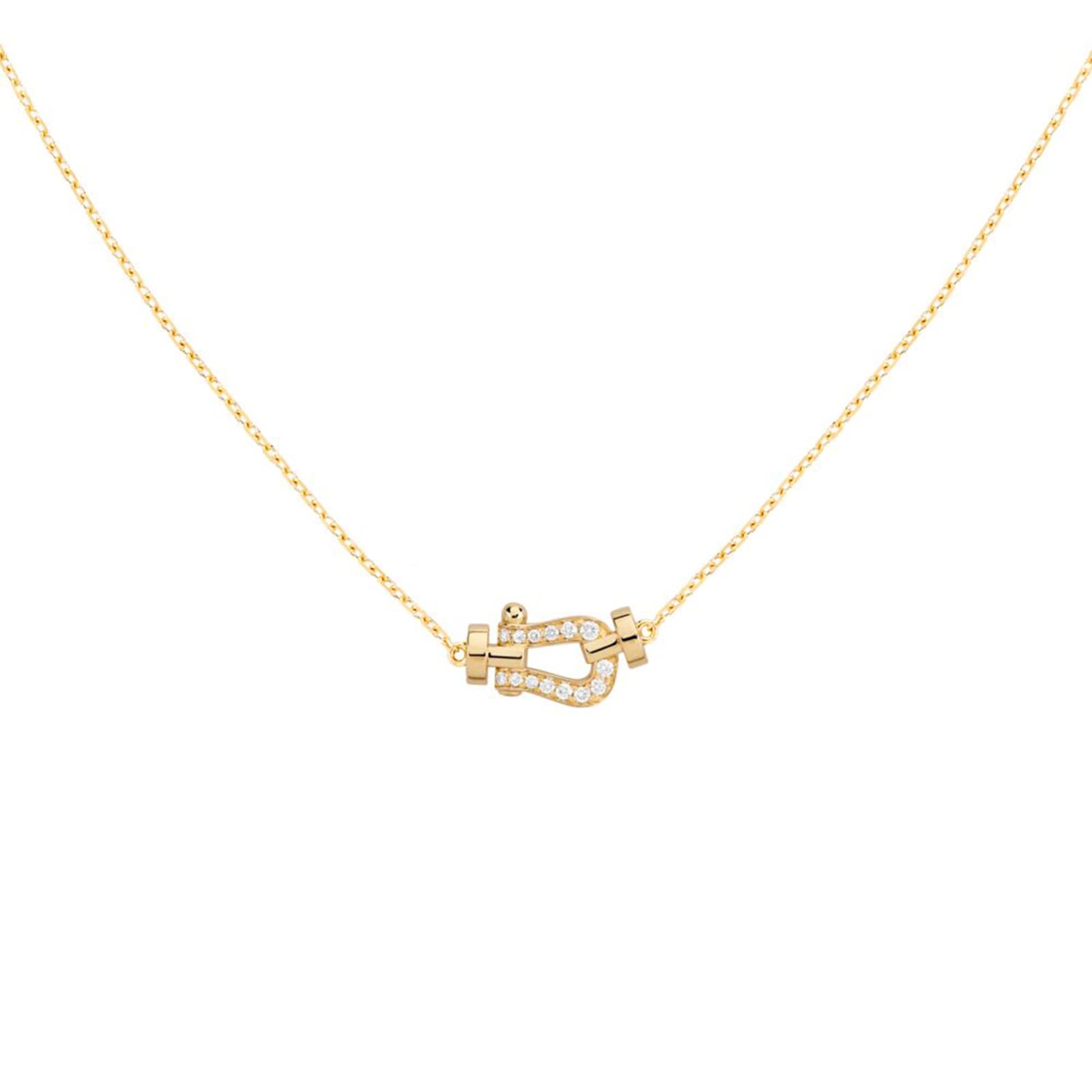 Fred Force 10 18ct Yellow Gold 0.06ct Diamond Necklace