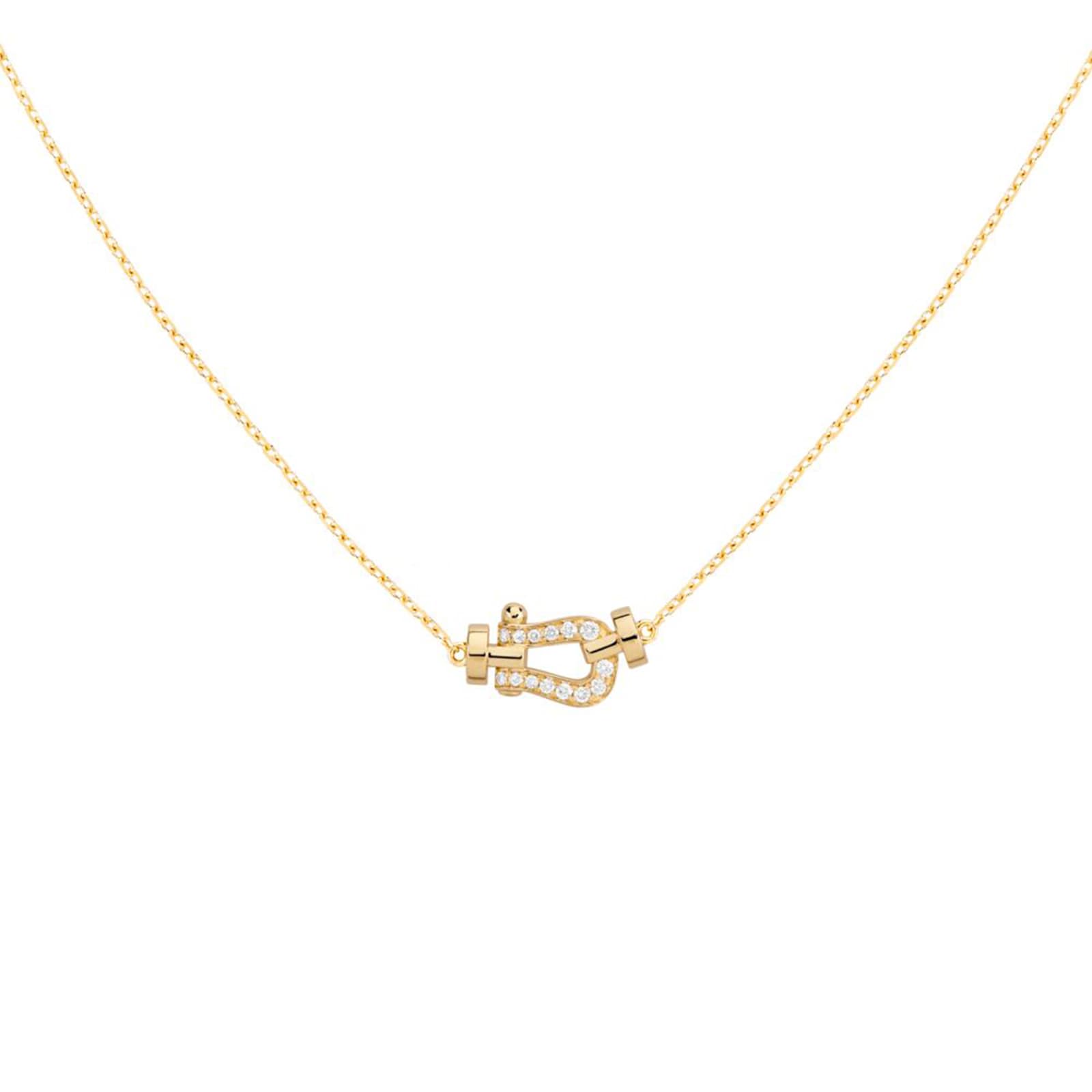 Fred Force 10 18ct Yellow Gold 0.06ct Diamond Necklace