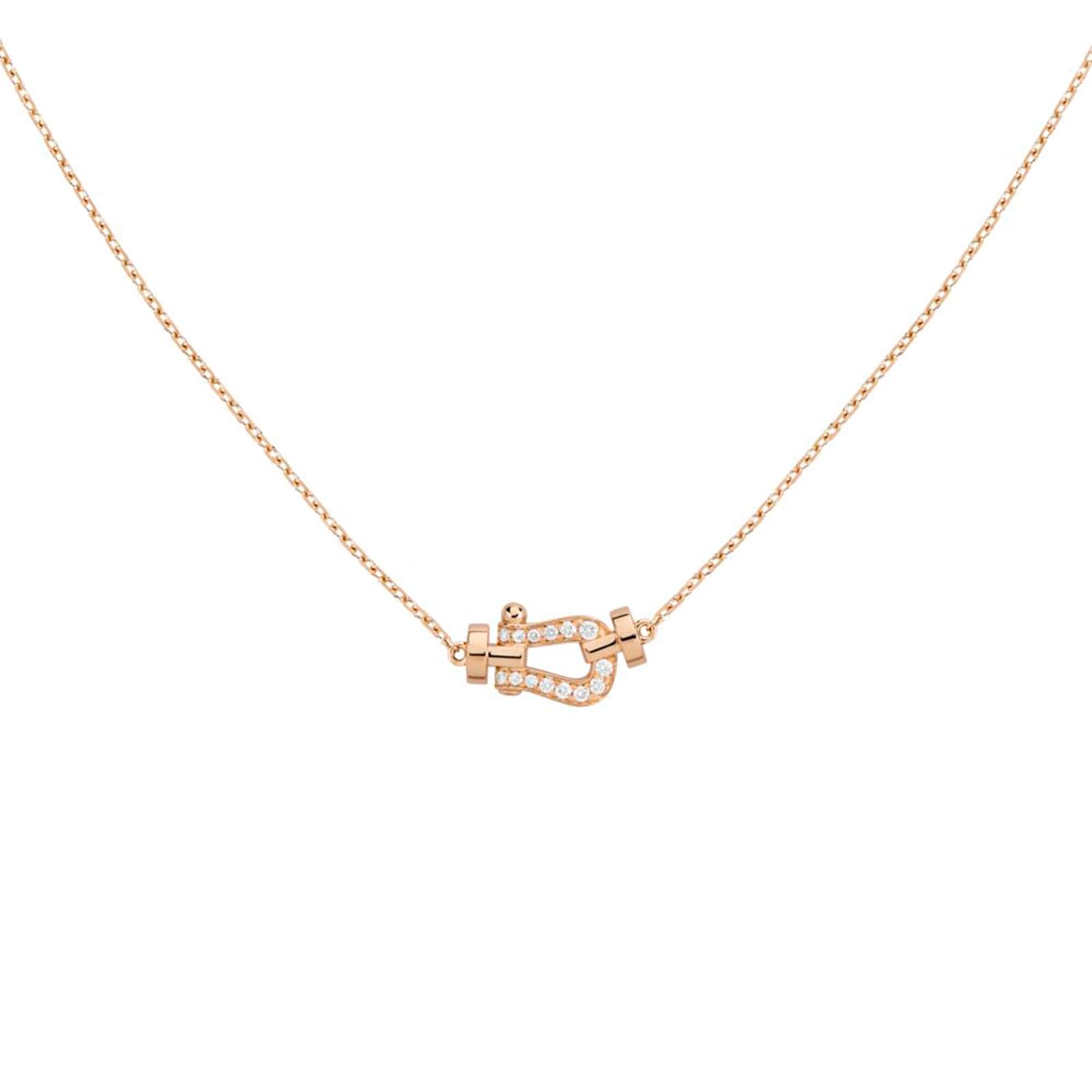 Force 10 18ct Rose Gold 0.06ct Diamond Necklace