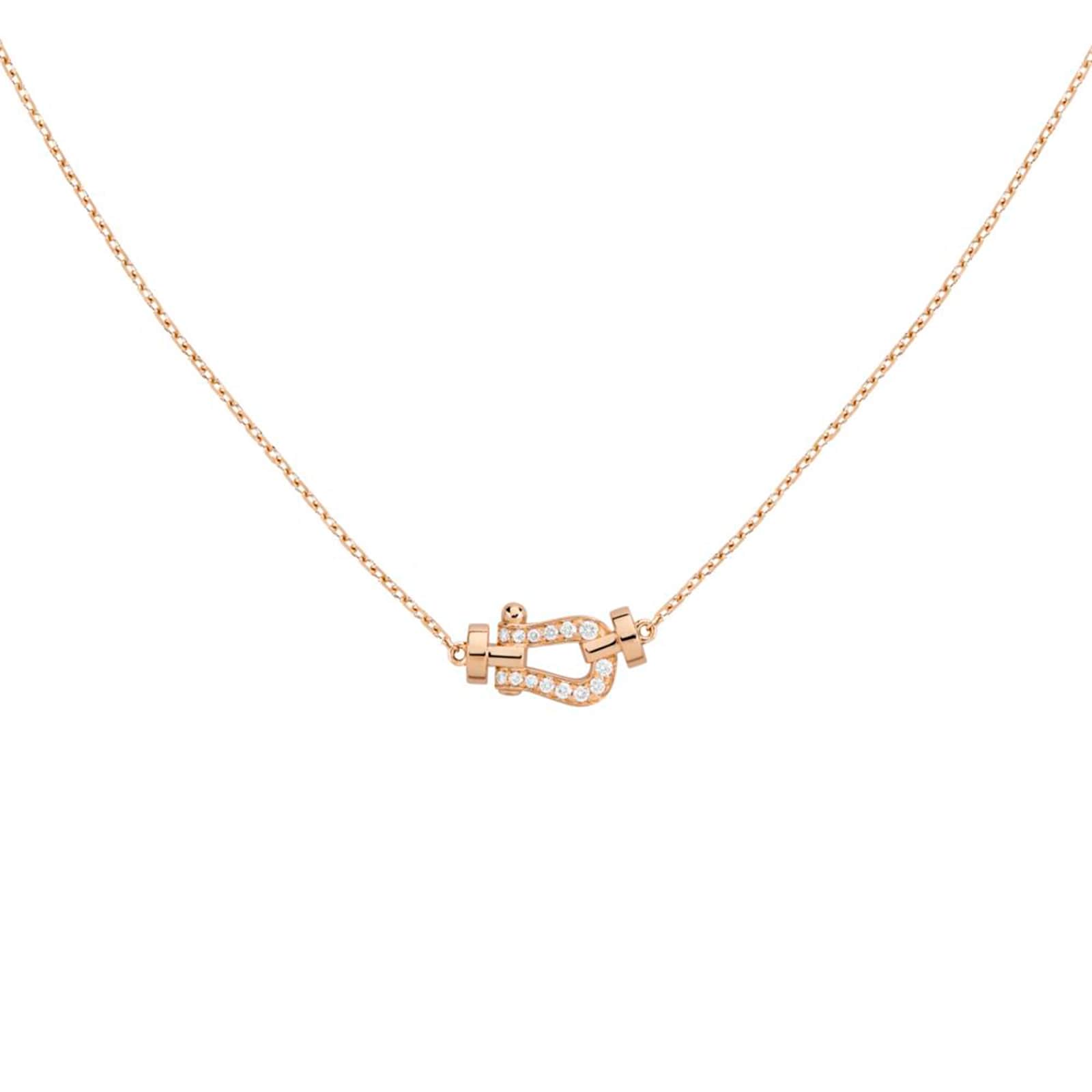 Fred Force 10 18ct Rose Gold 0.06ct Diamond Necklace Fred Force 10 18ct Rose Gold 0.06ct Diamond Necklace