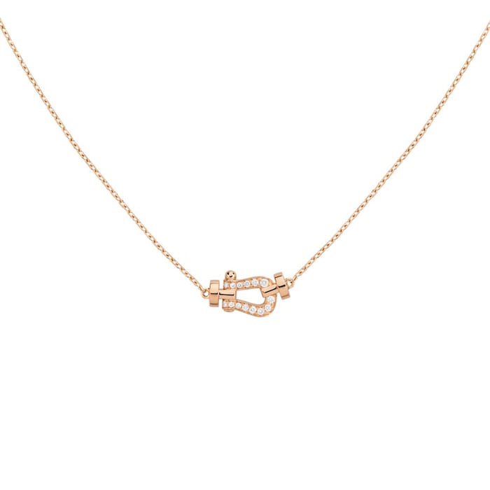 Fred Force 10 18ct Rose Gold 0.06ct Diamond Necklace