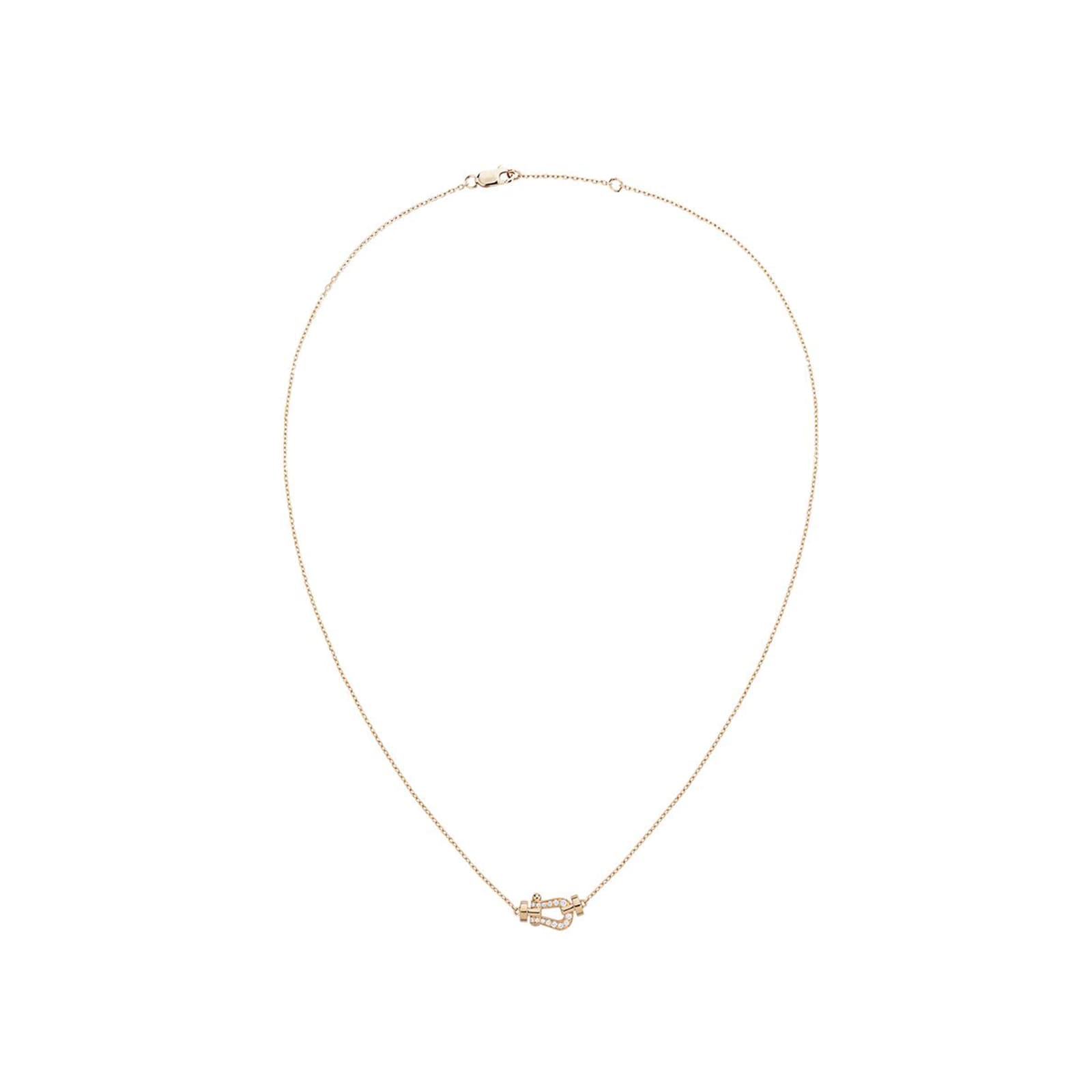 Fred Force 10 18ct Rose Gold 0.06ct Diamond Necklace Fred Force 10 18ct Rose Gold 0.06ct Diamond Necklace