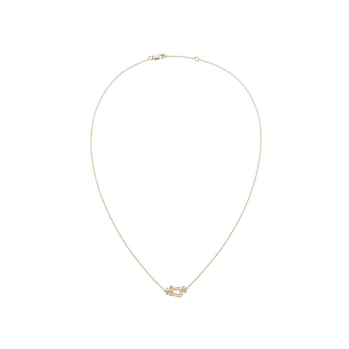 Fred Force 10 18ct Rose Gold 0.06ct Diamond Necklace