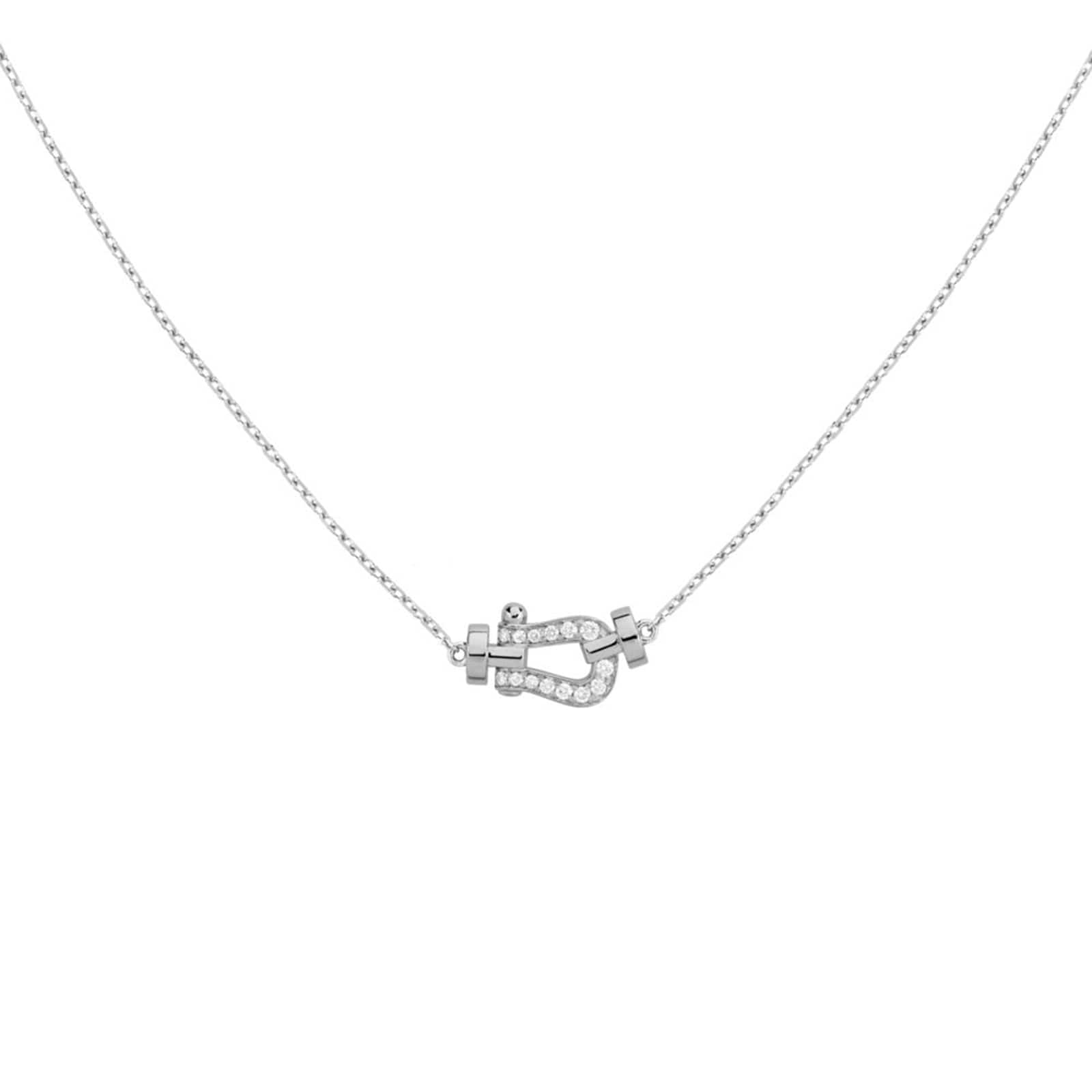 Force 10 18ct White Gold 0.06ct Diamond Necklace