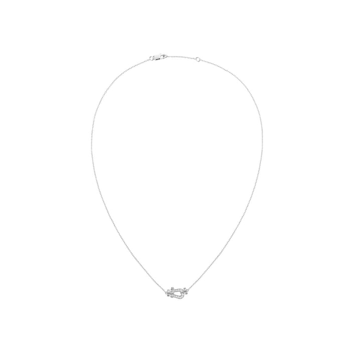 Fred Force 10 18ct White Gold 0.06ct Diamond Necklace