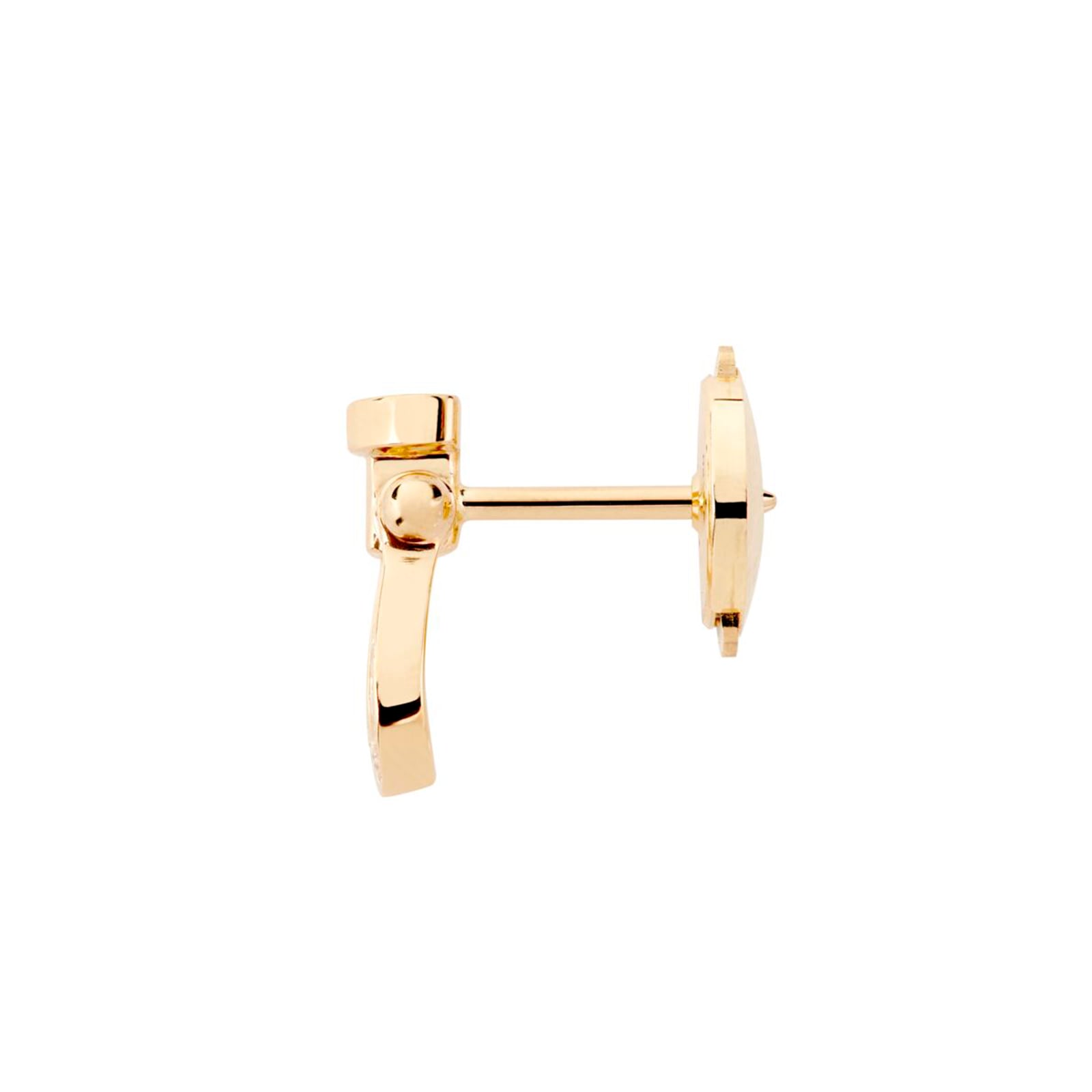 Fred Force 10 18ct Yellow Gold 0.07ct Diamond Single Stud Earring - Left