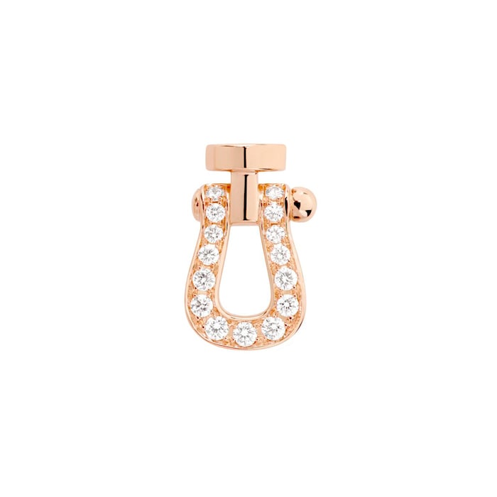 Fred Force 10 18ct Rose Gold 0.07ct Diamond Single Stud Earring - Left