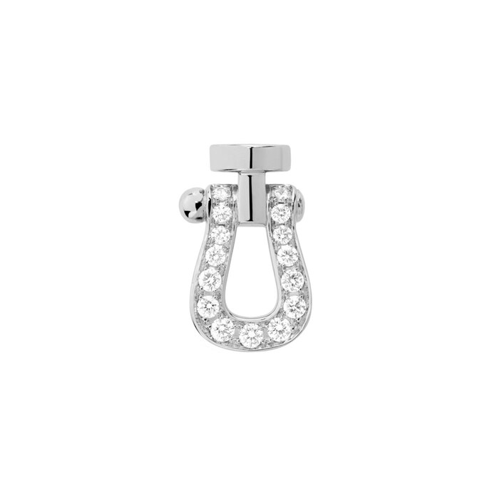 Fred Force 10 18ct White Gold 0.07ct Diamond Single Stud Earrings - Right