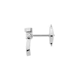 Fred Force 10 18ct White Gold 0.07ct Diamond Single Stud Earrings - Left