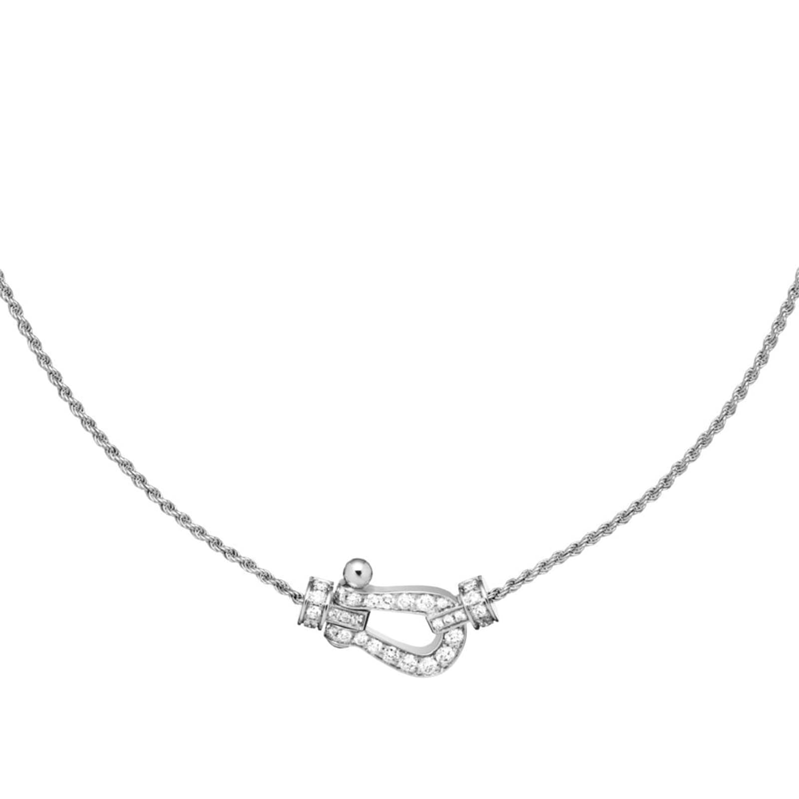 Force 10 18ct White Gold 0.36ct Diamond Necklace