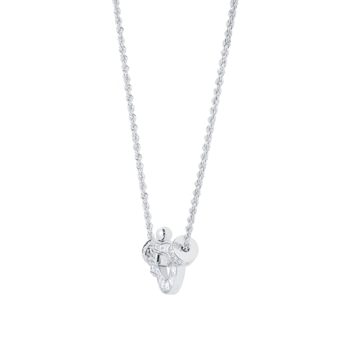 Fred Force 10 18ct White Gold 0.36ct Diamond Necklace