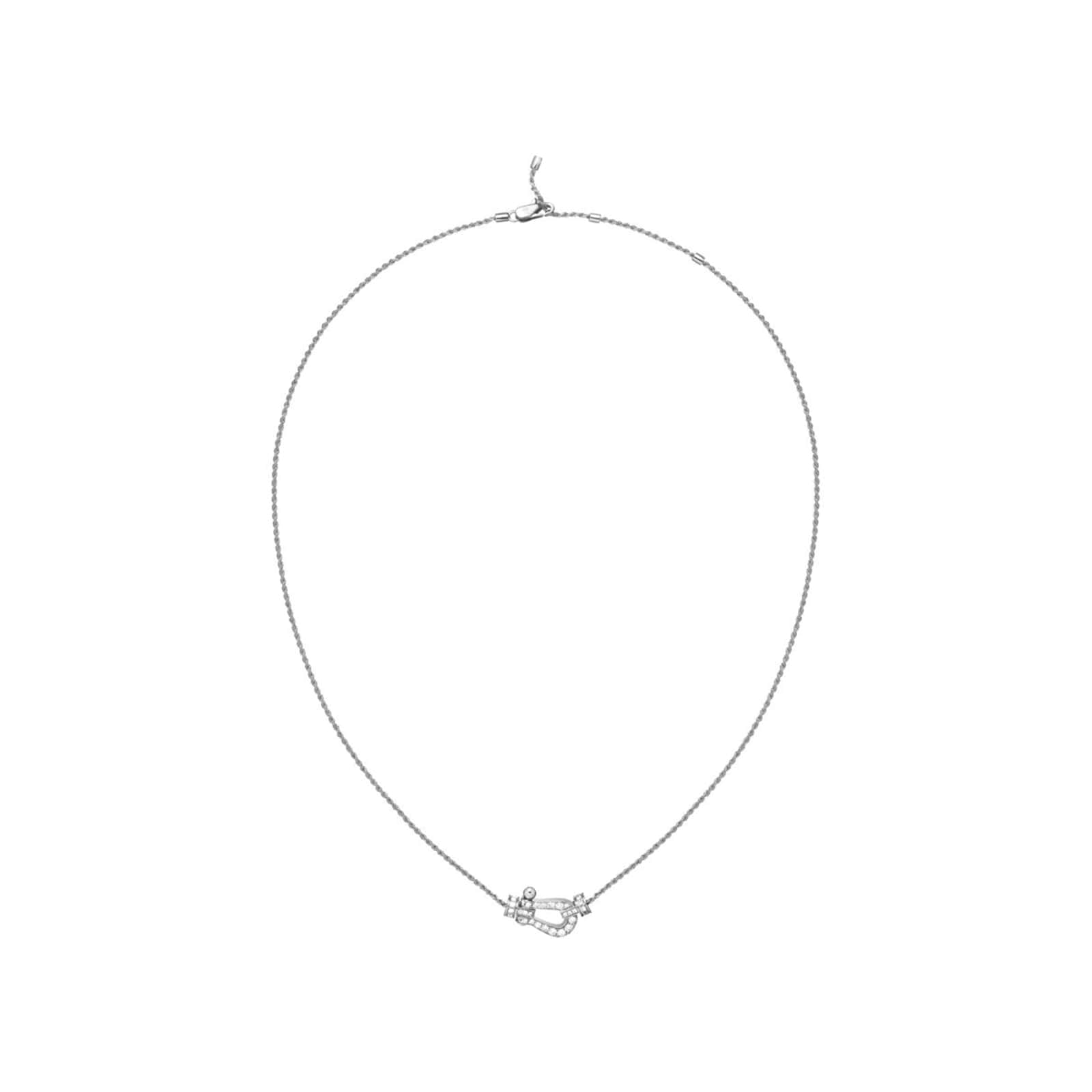 Fred Force 10 18ct White Gold Diamond Necklace