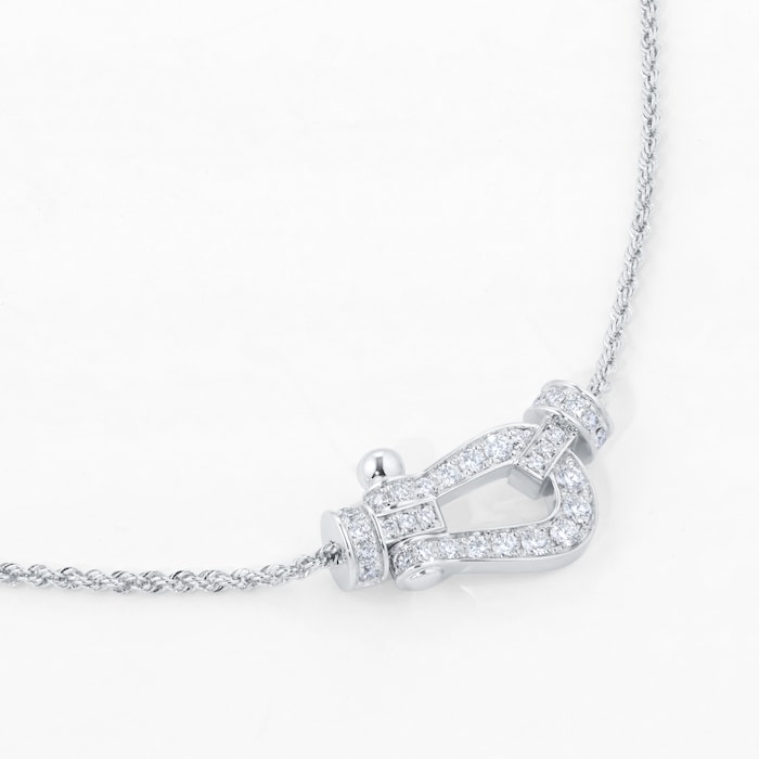 Fred Force 10 18ct White Gold 0.36ct Diamond Necklace