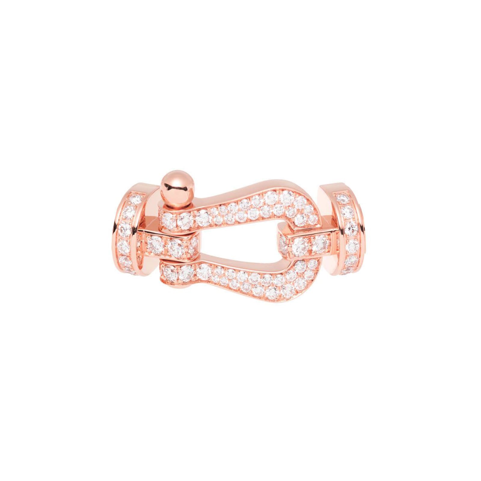 Fred Chance Infinie 18ct Rose Gold Diamond Buckle Large Model Fred Chance Infinie 18ct Rose Gold Diamond Buckle Large Model