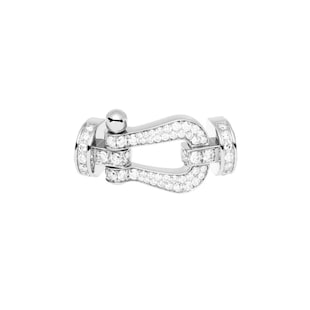Fred Chance Infinie 18ct White Gold 0.82ct Diamond Buckle Large Model