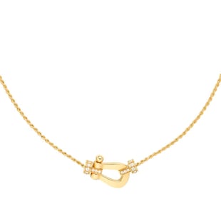 Fred Force 10 Necklace 18ct Yellow Gold 0.13ct Diamond Necklace