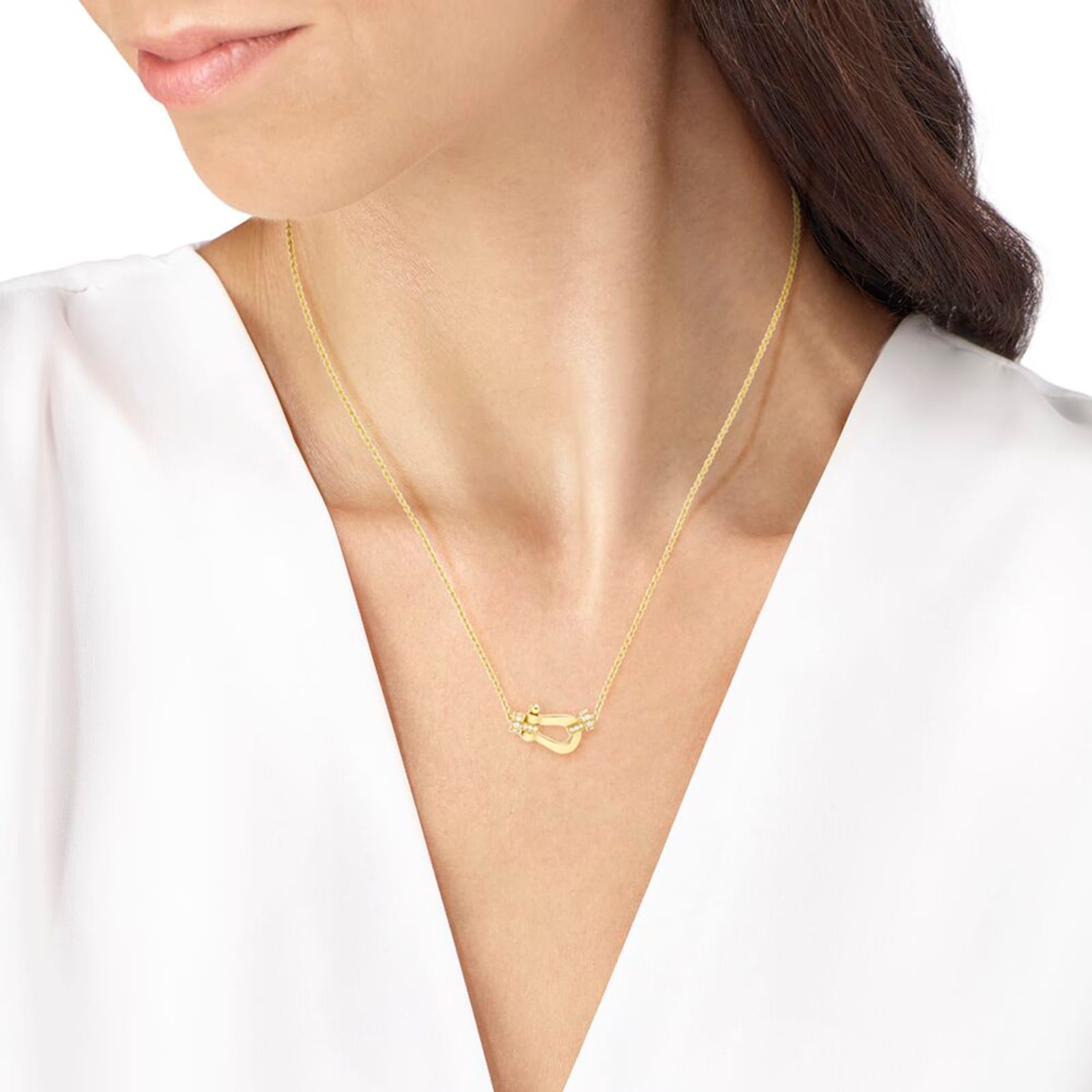 Fred Force 10 Necklace 18ct Yellow Gold 0.13ct Diamond Necklace Fred Force 10 Necklace 18ct Yellow Gold 0.13ct Diamond Necklace