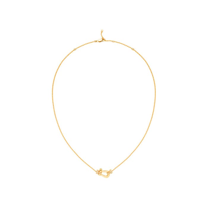 Fred Force 10 Necklace 18ct Yellow Gold 0.13ct Diamond Necklace