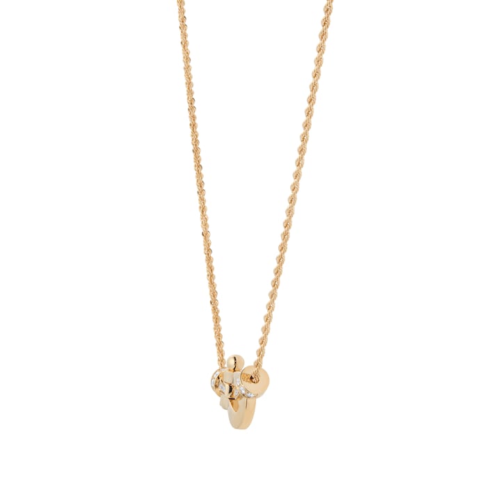 Fred Force 10 Necklace 18ct Yellow Gold 0.13ct Diamond Necklace