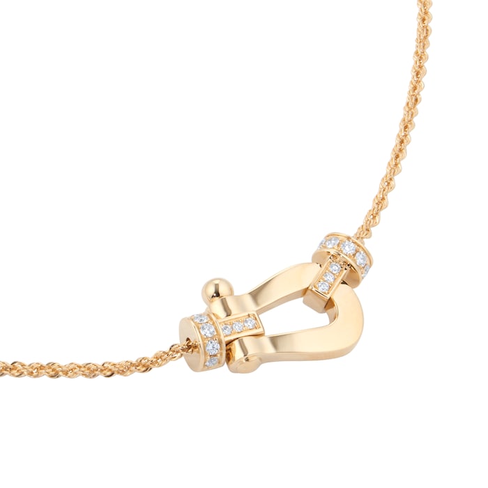 Fred Force 10 Necklace 18ct Yellow Gold 0.13ct Diamond Necklace