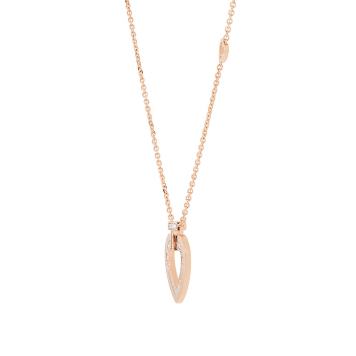 Fred Pretty Woman 18ct Rose Gold 0.19ct Diamond Necklace