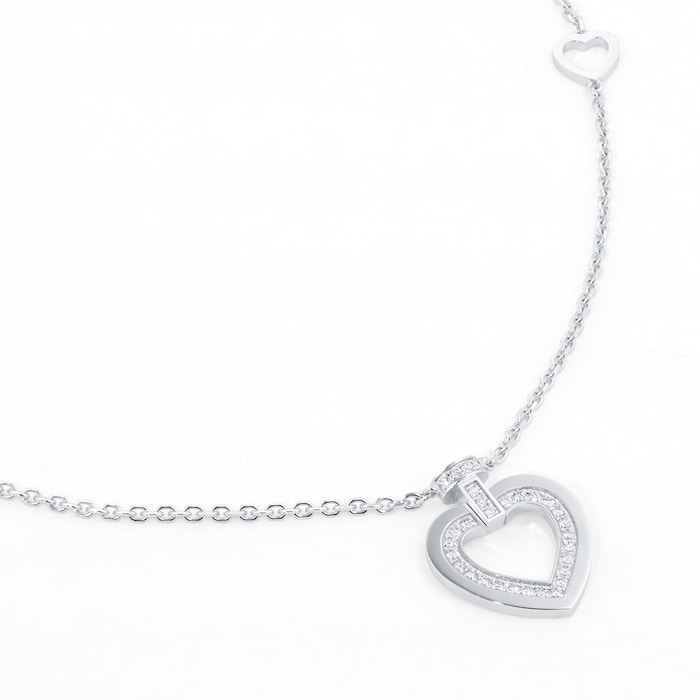 Fred Pretty Woman 18ct White Gold 0.15ct Diamond Necklace