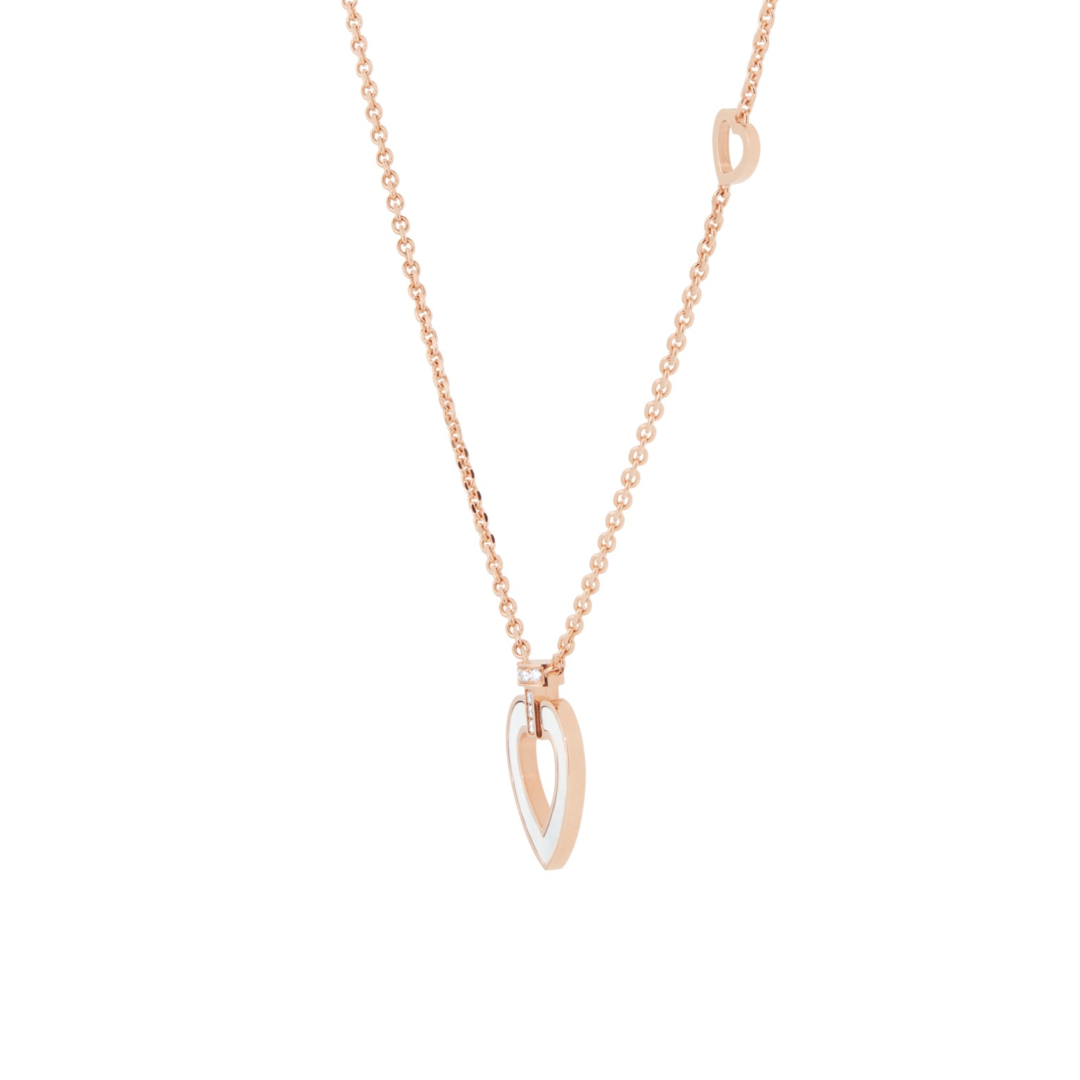 Fred Pretty Woman 18ct Rose Gold Mother of Pearl & Onyx Necklace Fred Pretty Woman 18ct Rose Gold Mother of Pearl & Onyx Necklace