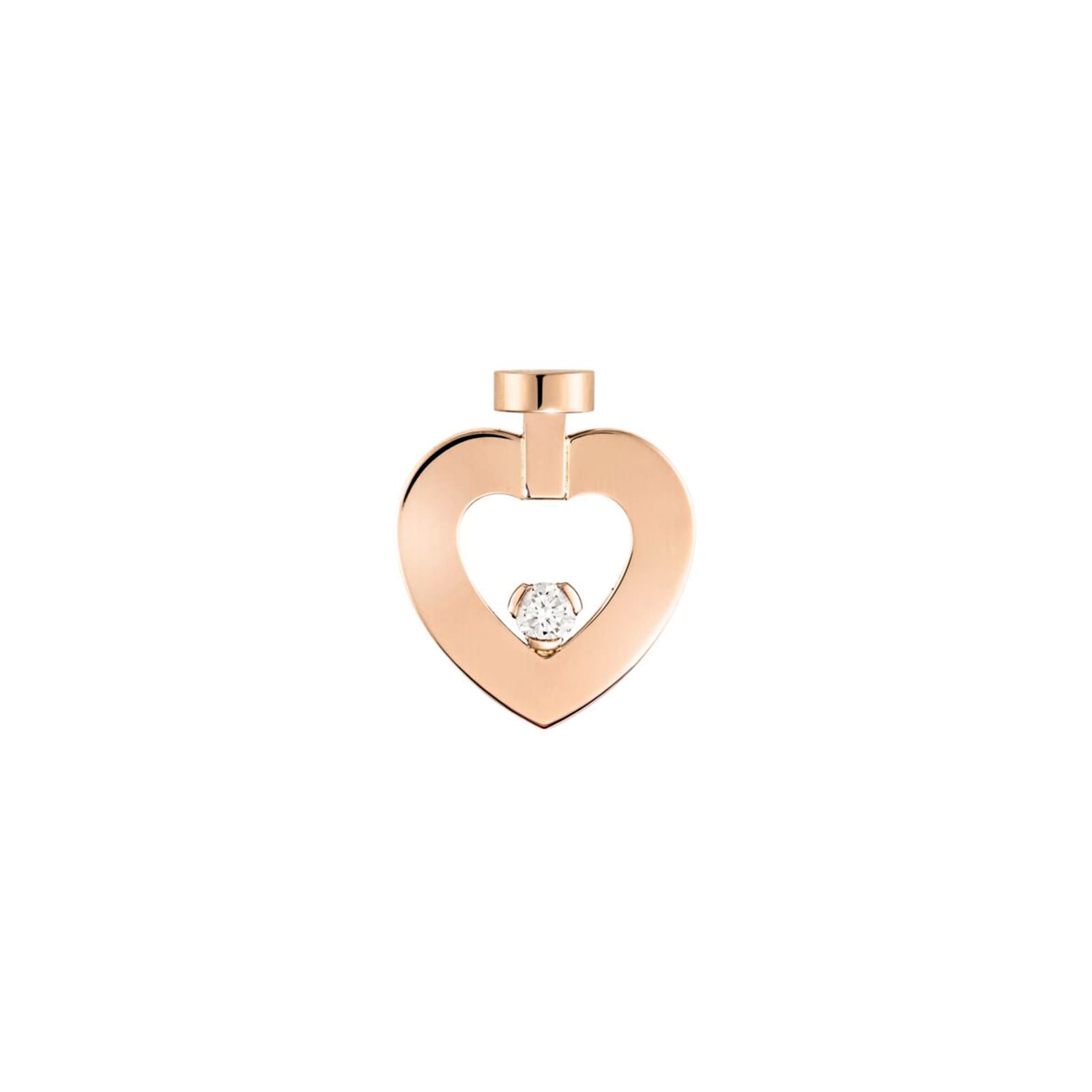 Fred Pretty Woman 18ct Rose Gold 0.02ct Diamond Single Stud Earring