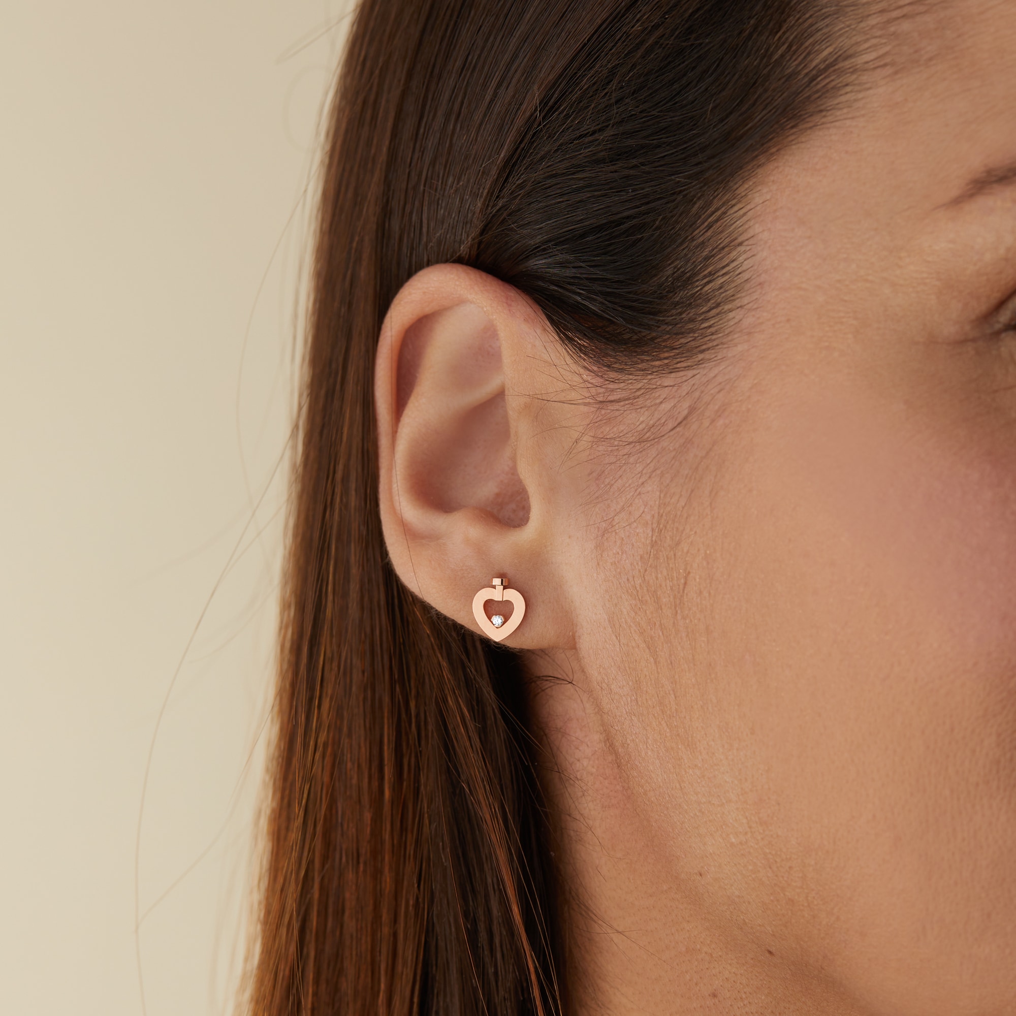 Fred Pretty Woman 18ct Rose Gold 0.02ct Diamond Single Stud Earring Fred Pretty Woman 18ct Rose Gold 0.02ct Diamond Single Stud Earring
