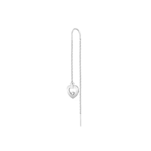 Fred Pretty Woman 18ct White Gold 0.02ct Diamond Single Drop Earring