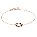 Fred Pretty Woman 18ct Rose Gold Mother of Pearl & Onyx Bracelet