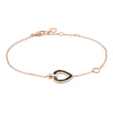 Fred Pretty Woman 18ct Rose Gold Mother of Pearl & Malachite Bracelet
