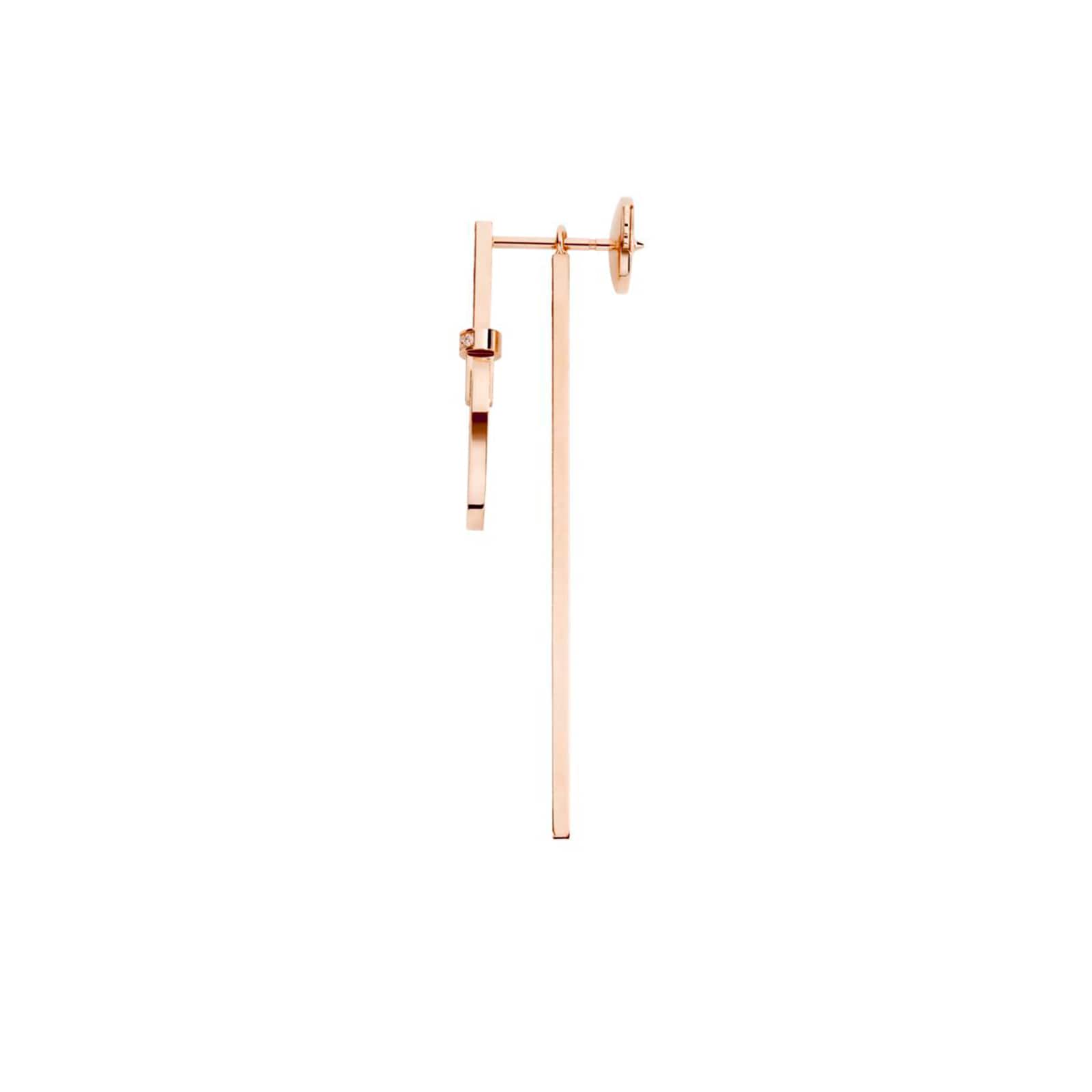 Fred Pretty Woman 18ct Rose Gold 0.26ct Diamond Single Drop Earring Fred Pretty Woman 18ct Rose Gold 0.26ct Diamond Single Drop Earring
