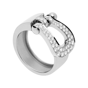 Fred Force 10 18ct White Gold 0.49ct Diamond Ring