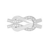 Fred Chance Infinie 18ct White Gold 0.22ct Diamond Ring - Ring Size P