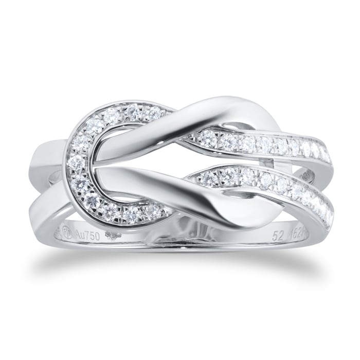 Fred Chance Infinie 18ct White Gold 0.22ct Diamond Ring
