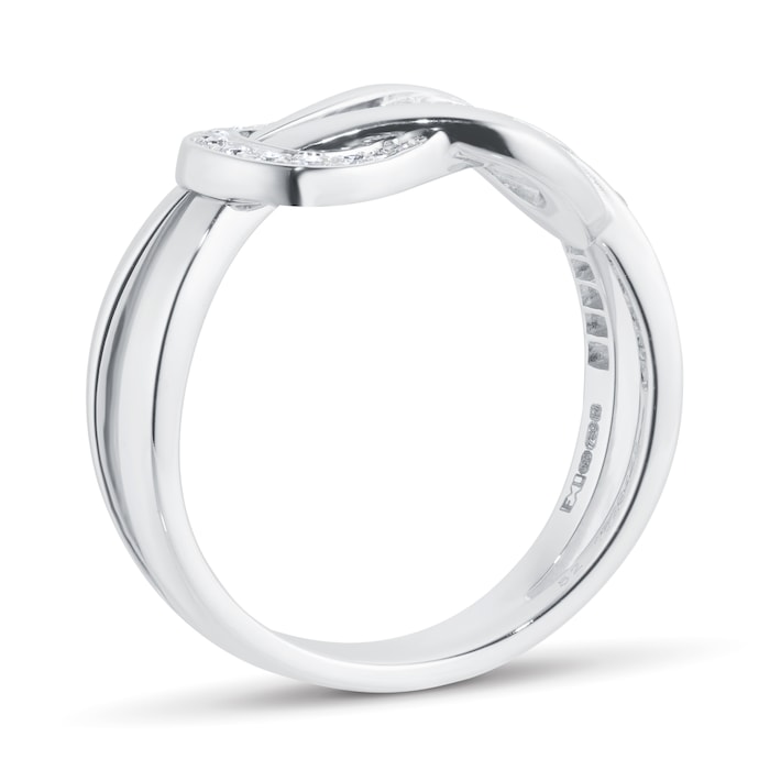 Fred Chance Infinie 18ct White Gold 0.22ct Diamond Ring - Ring Size K