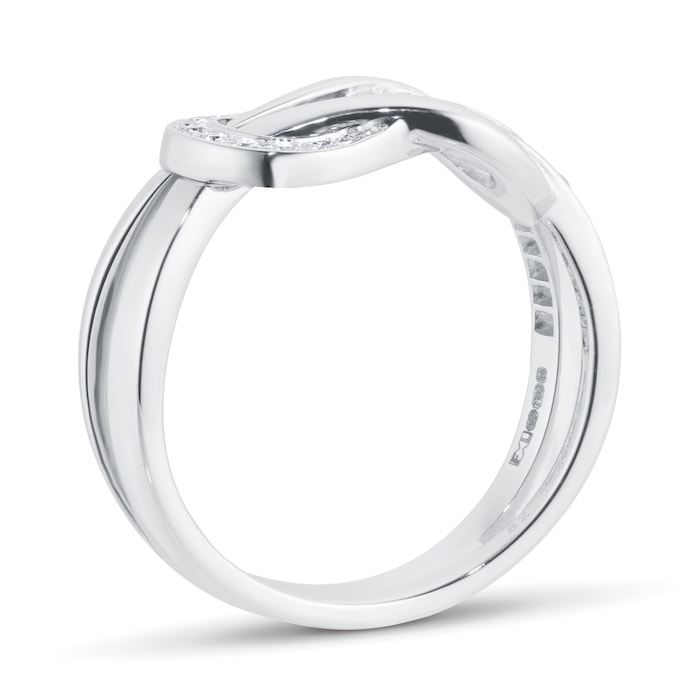 Fred Chance Infinie 18ct White Gold 0.22ct Diamond Ring - Ring Size I