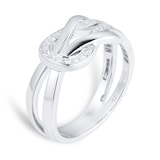 Fred Chance Infinie 18ct White Gold 0.22ct Diamond Ring - Ring Size J
