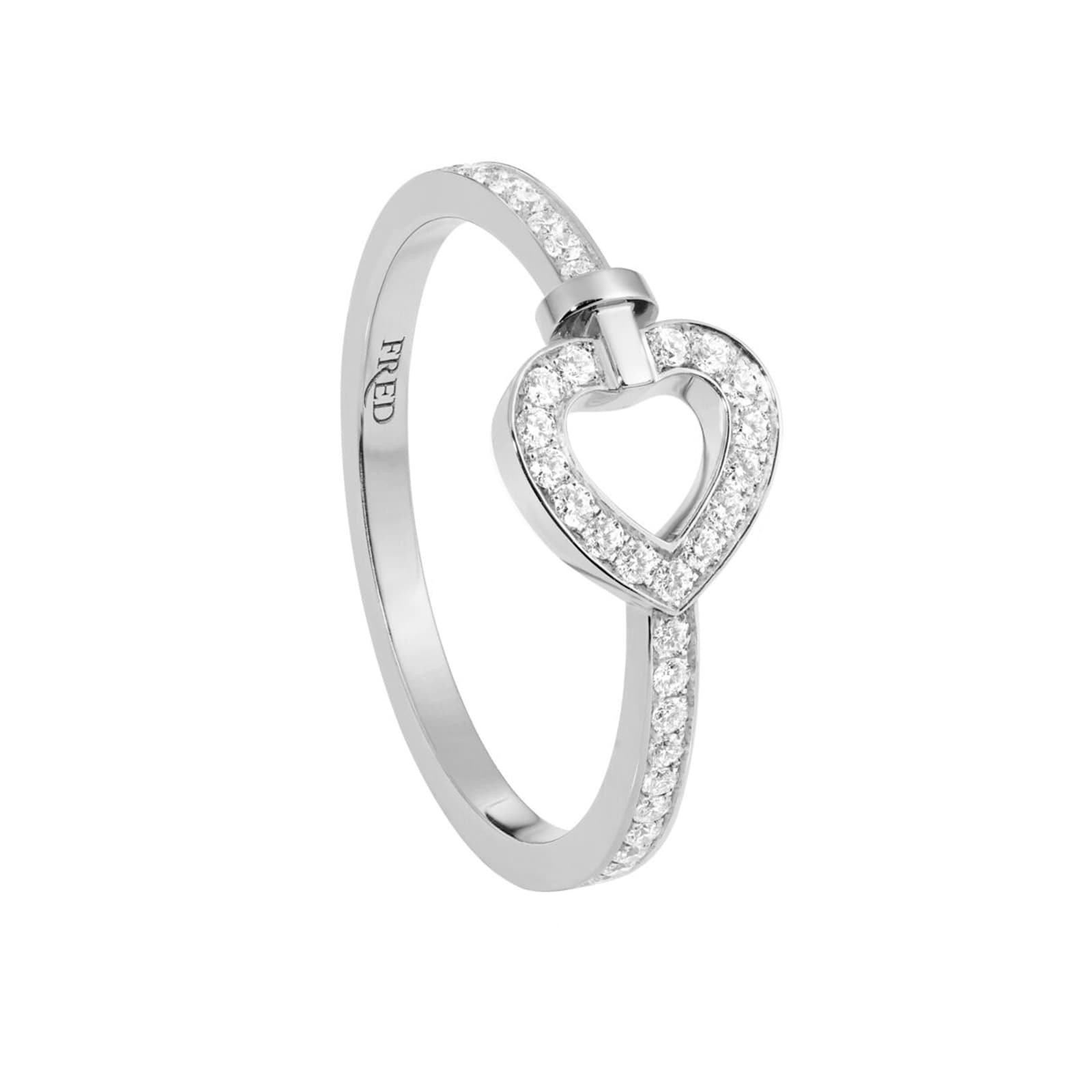 Pretty Woman 18ct White Gold 0.21ct Diamond Ring - Ring Size L