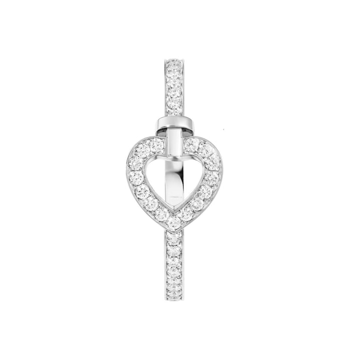 Fred Pretty Woman 18ct White Gold 0.21ct Diamond Ring - Ring Size O