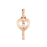 Fred Pretty Woman 18ct Rose Gold 0.02ct Diamond Ring - Ring Size P