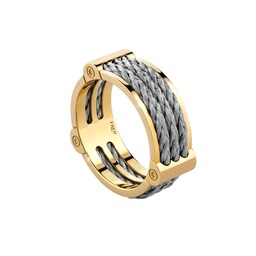 37080411 - Force 10 18ct Yellow Gold Cable Winch Ring