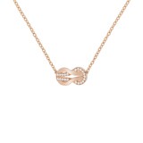 Fred Chance Infinie 18ct Rose Gold 0.10ct Diamond Necklace