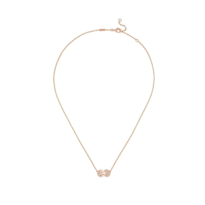 Fred Chance Infinie 18ct Rose Gold 0.10ct Diamond Necklace